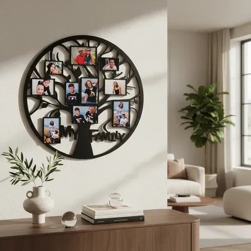 Producto - Arbol De La Vida Portaretratos  Madera Fibrofacil - 0