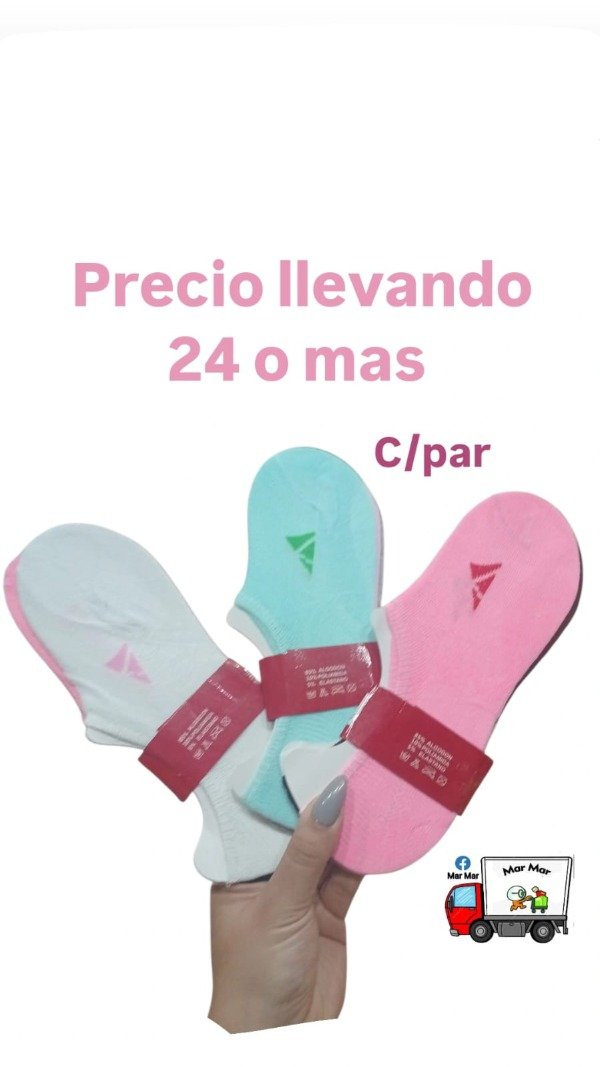 Producto - Soquete invisible dama (cantidad)