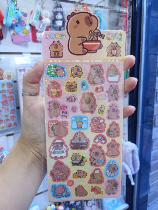 Producto - CAPIBARA - PLANCHA STICKER RAMEN