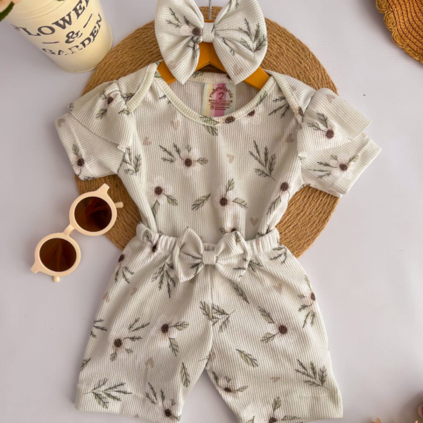 Producto - Conjunto Waffle Body + Short + Vincha