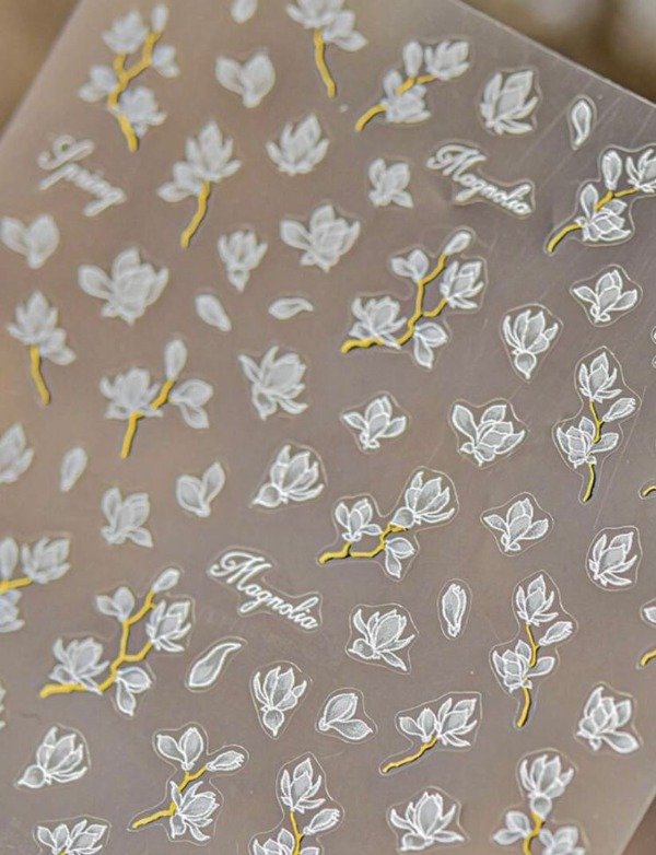 Producto - Sticker mini flores con dorado