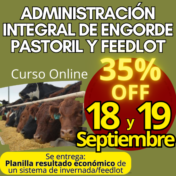Producto - Curso Online: Administración Integral de Engorde Pastoril y Feedlot - 0