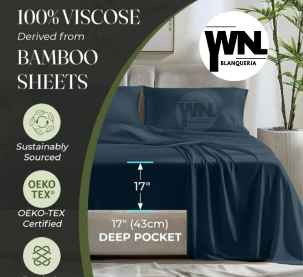 Producto - SABANAS AMERICANO LINEA BAMBOO 2Y1/2 pl.