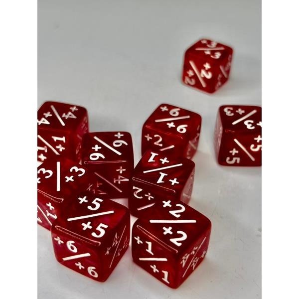 Producto - Set x10 Dados Contadores Positivos Rojos