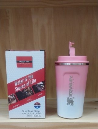 Producto - Vaso térmico coffee rosa y blanco
