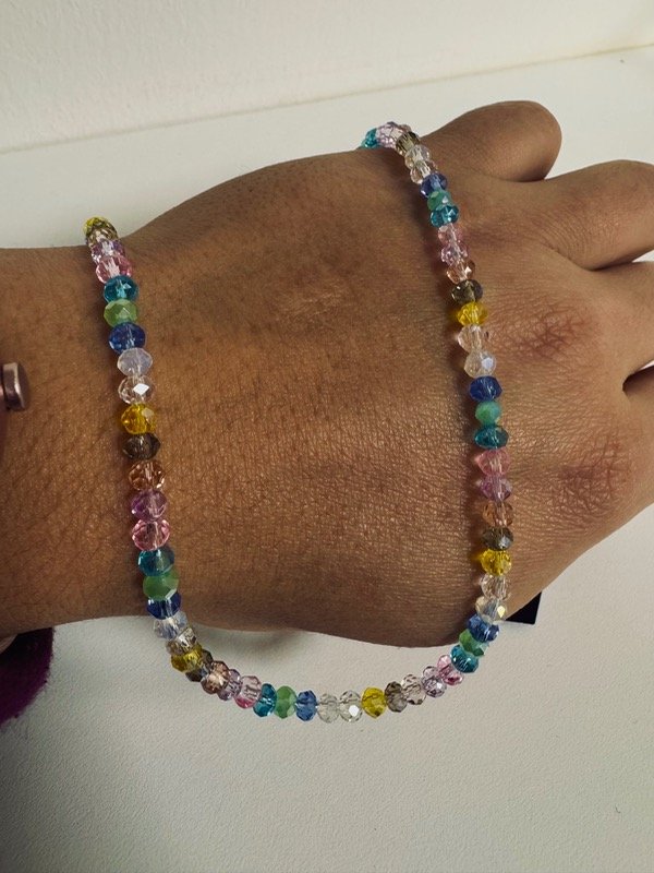 Producto - Gargantilla Mix Cristales Plata