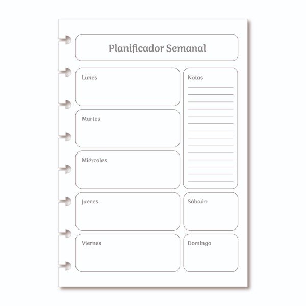 Producto - Planificador Semanal A5