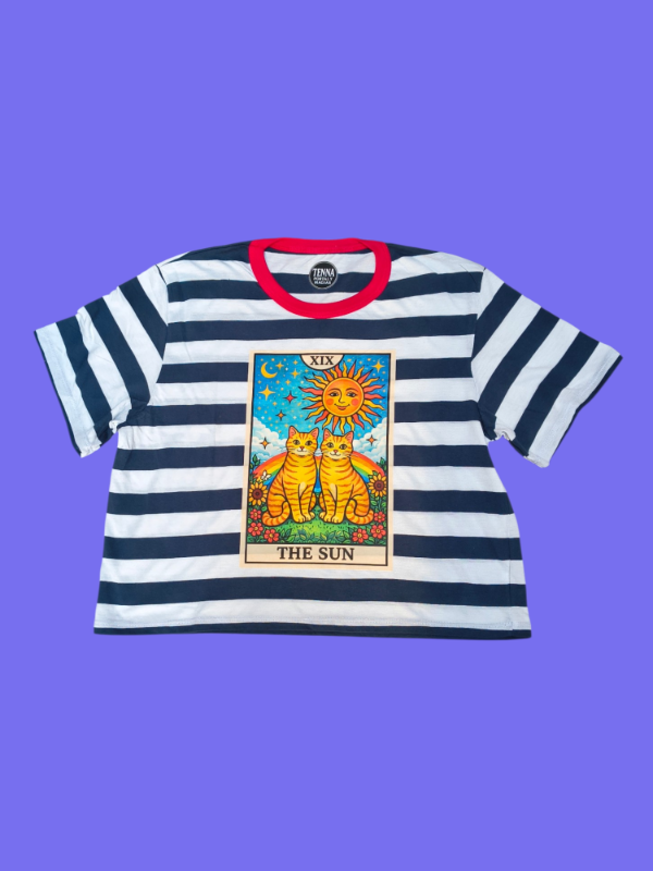 Producto - Remera Rayada Crop El Sol