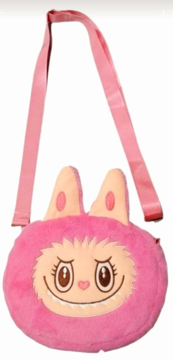 Carterita o bandolera de peluche Labubu