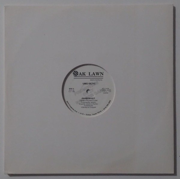 Producto - UMO DETIC Fahrenheit Vinilo 12 Promo USA 1990 4 Mixes NEW BEAT