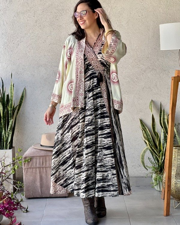 Producto - Kimono Hindi Crema M a XL