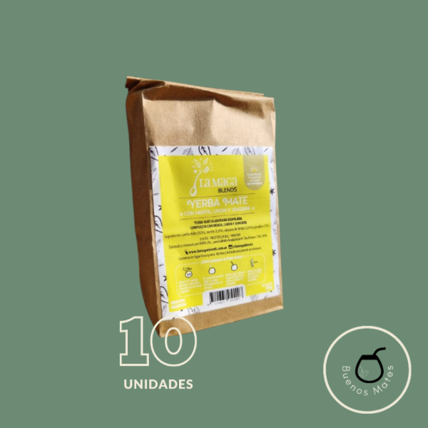 Producto - Yerba La Maga con Limón, Menta y Jengibre (10 paquetes)