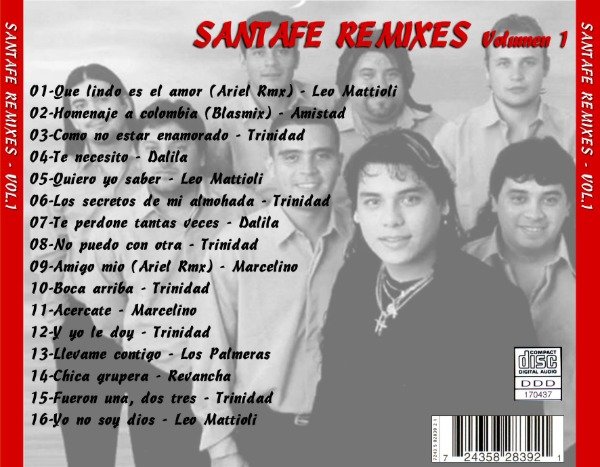 Producto - Santa Fe Remixes Vol 01 Al 20 + Bonus Pack