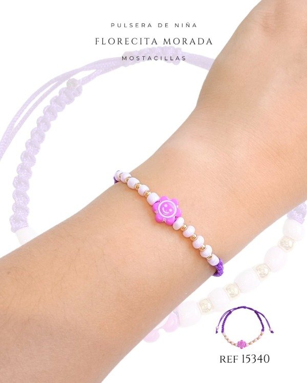 Producto - PULSERA NIÑA FLOR REF 15340