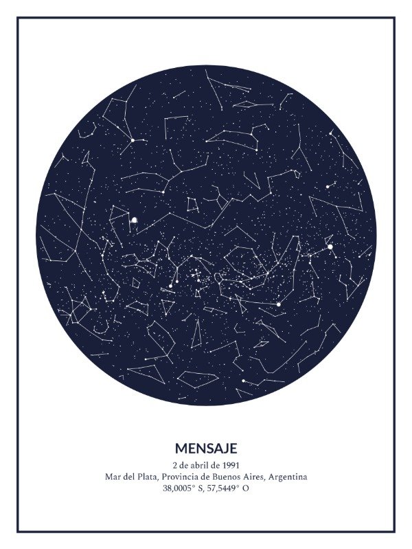 Producto - Mapa Estelar Personalizado (Descargable) - 4