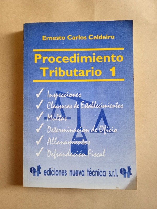 Producto - Procedimiento tributario I - Ernesto Carlos Celdeiro - Nueva técnica 1992