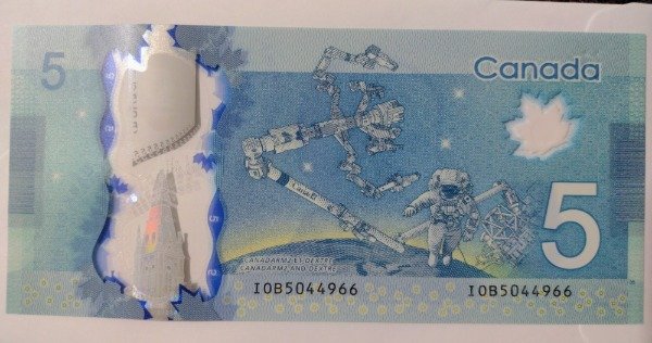 Producto - Canadá billete 5 dólares polímero emisión 2013 - 1