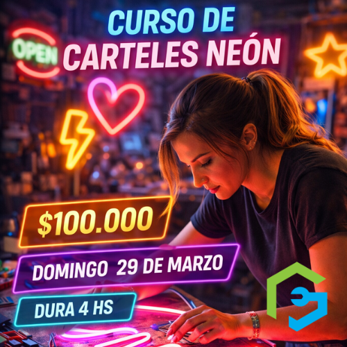 Producto - Curso Carteles de Neon - Domingo 29 de marzo 2026