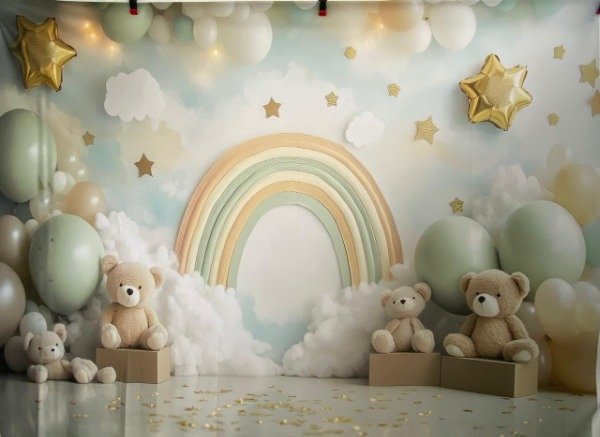 Producto - FONDO TEDDY ARCOIRIS CON FALLA 220X150 AR20