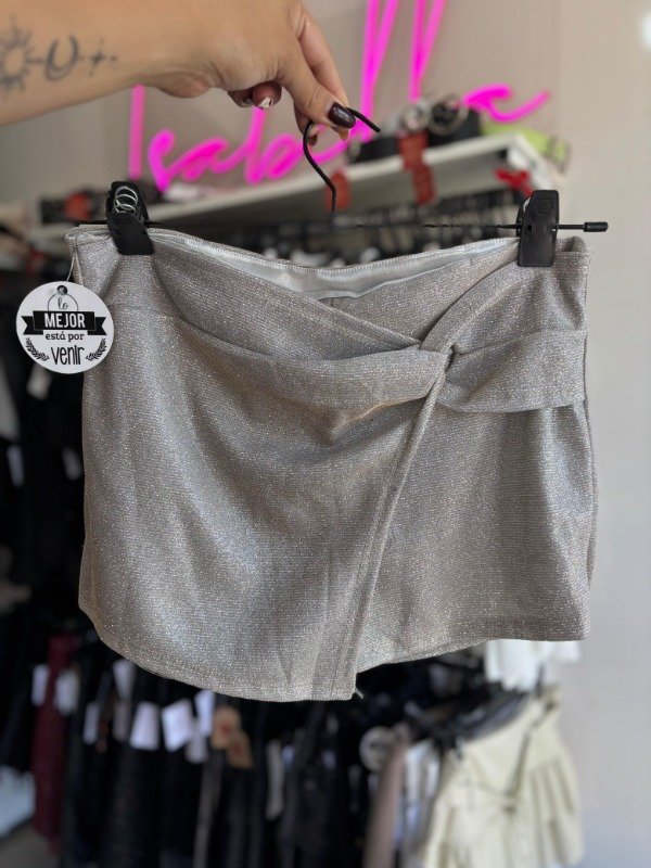 Producto - Short pollera nudo glitter