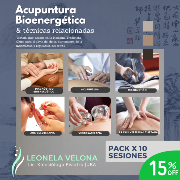 Producto - Acupuntura y técnicas relacionadas. (Presencial. Pack x 10 sesiones)