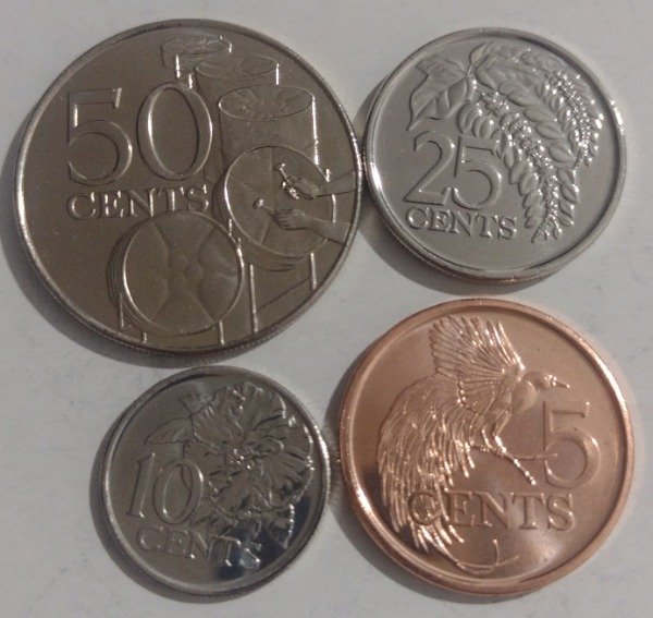 Producto - Trinidad y Tobago lote de 4 monedas 2003-2024