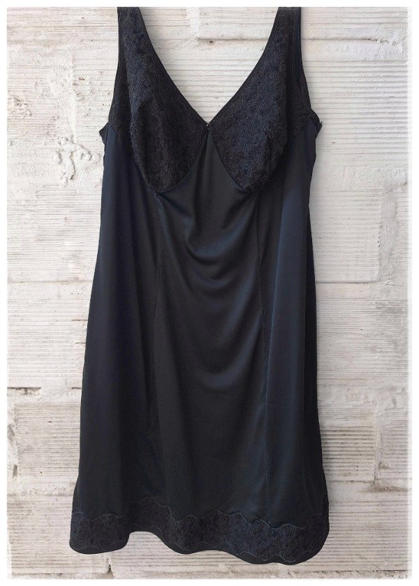 Producto - Enagua Poliamil Negro Talle M