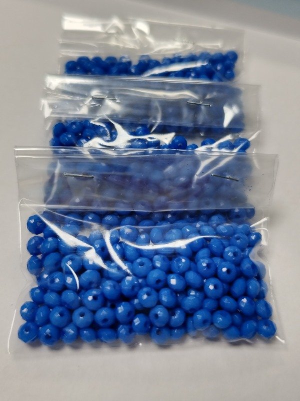 Producto - Donas 6 mm fasetadas azul - 3