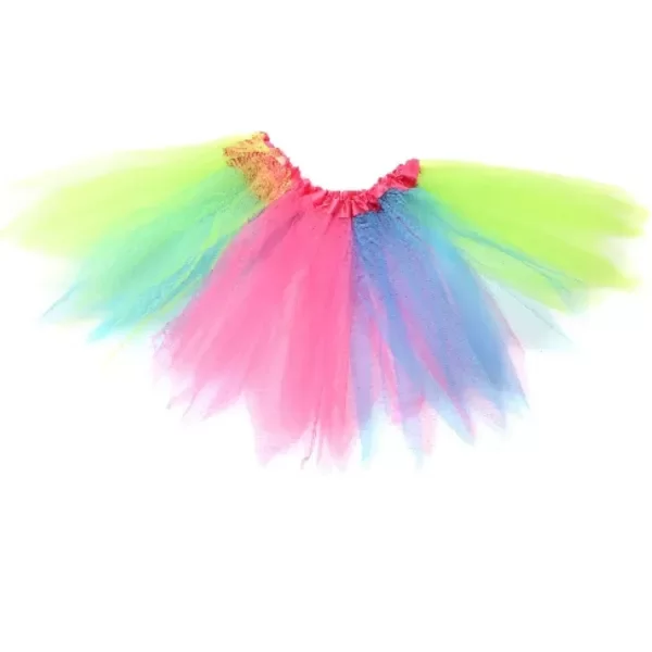 Producto - POLLERA DE TUL ARCOIRIS COLORES PASTEL
