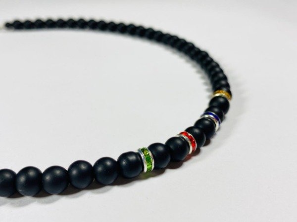 Producto - Gargantilla ónix strass multicolor