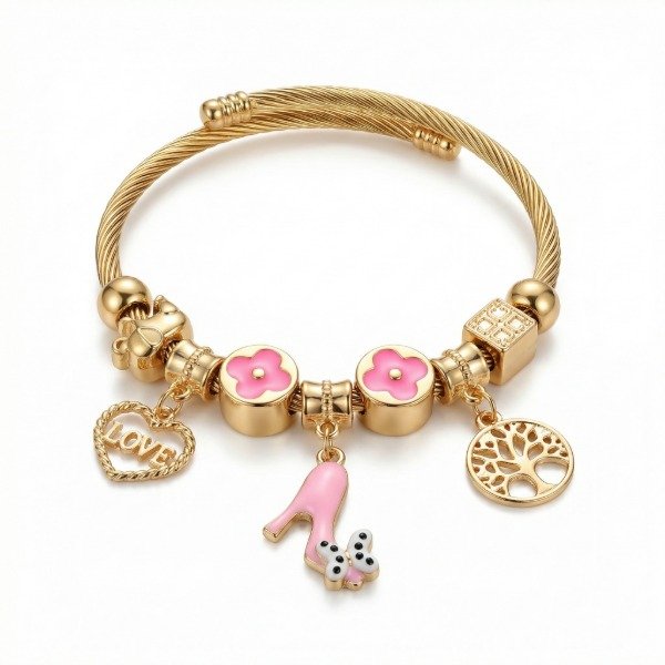 Producto - Pulsera Pandora - Rosa 1