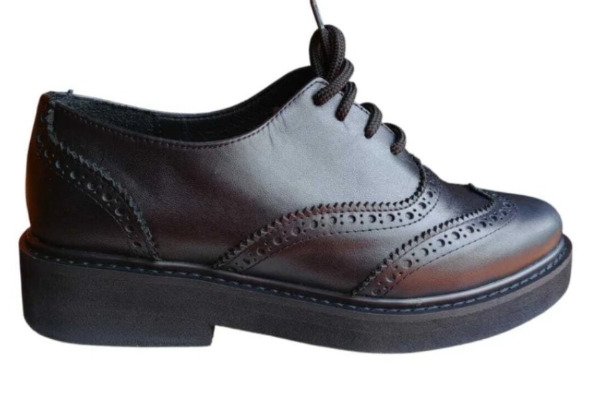 Producto - Zapato de Cuero Vacuno Negro - Modelo 22