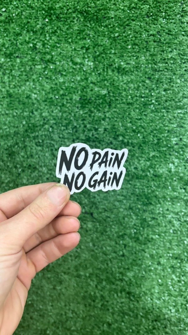 Producto - Stickers Fitness - Para Termos - NO PAIN NO GAIN