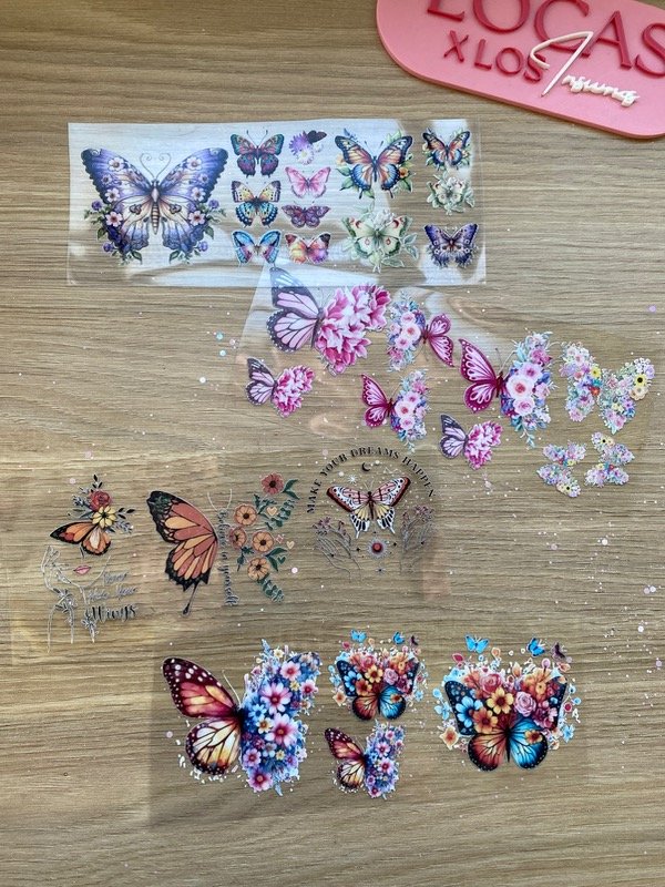 Producto - Vinilos UV dtf mariposas