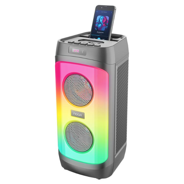 Producto - Parlante 1.0 portable -20w -bluetooth -led dinamico RGB -funcion TWS/karaoke
