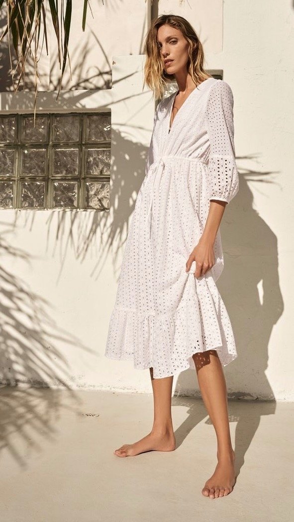 Producto - Vestido bordado perforado Zara