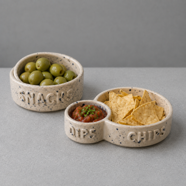 Producto - Molde para Cerámica PDF Bowl para Dip y Snacks con Letras Personalizables