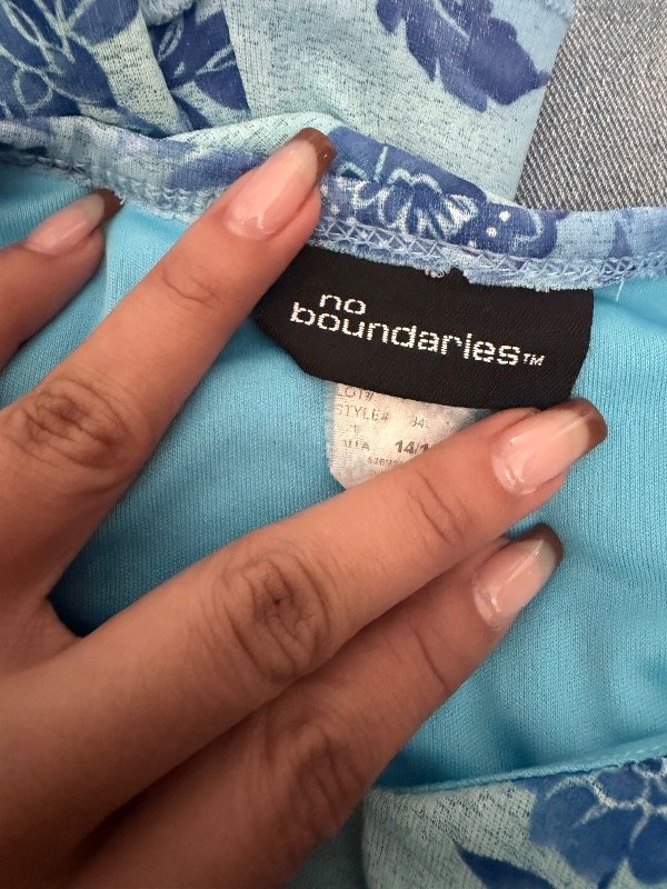 Producto - Blusa Azul No Boundaries T. M - 1