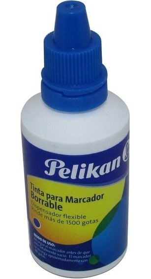Producto - Tinta Pelikan para marcador de pizarrra color azul 30 cc