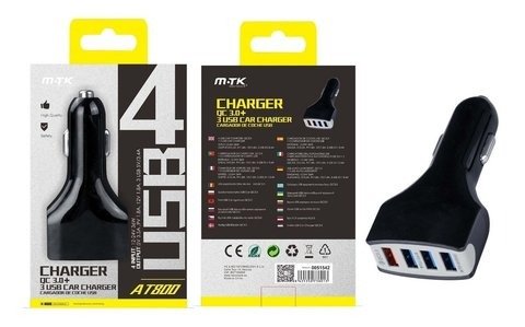 Producto - CARGADOR DE AUTO MTK AT800 4 USB