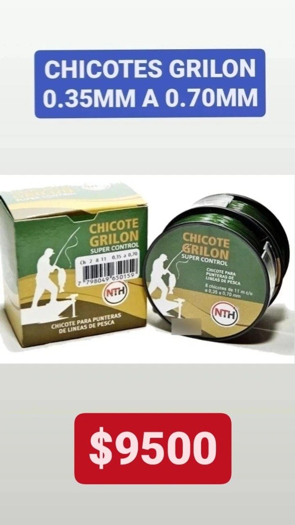 Producto - CHICOTES GRILON 0.35 - 0.70 MM