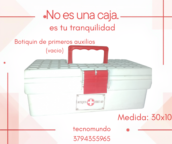 Producto - Caja de Botiquin vacia Medida 30x10 cm
