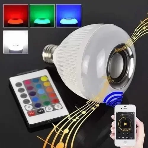 Producto - foco parlante led con control