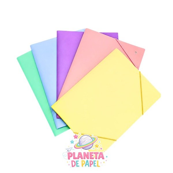 Producto - CARP C/ELASTICO OF. PVC Pastel