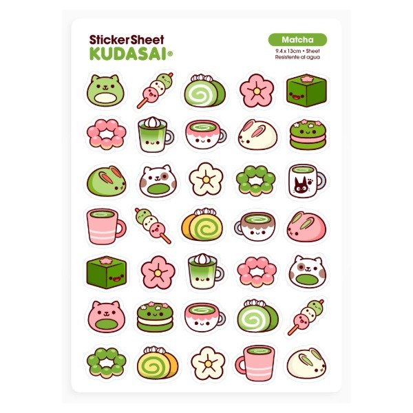 Producto - Sticker Sheet - Matcha - 0