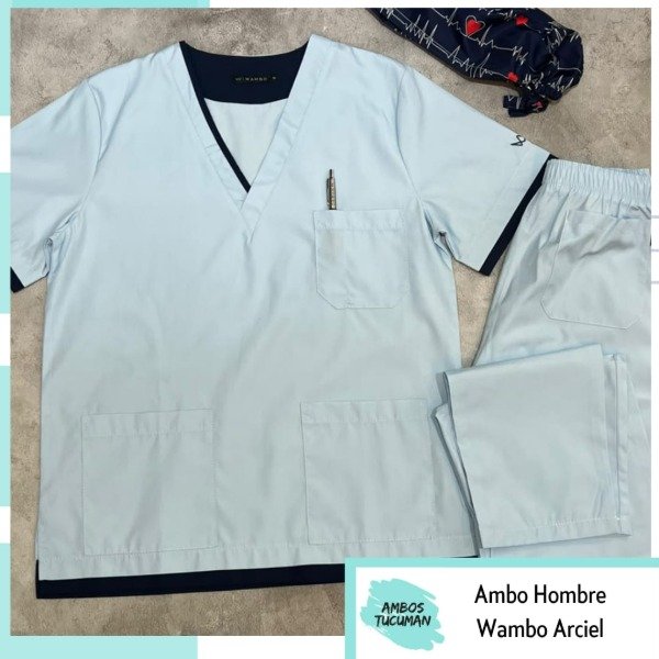 Producto - Ambo Wambo Polo Arciel (Celeste Pastel detalle Azul)
