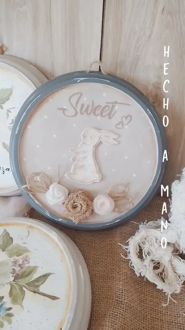 Producto - Cuadro vintage con Conejito de Pascuas