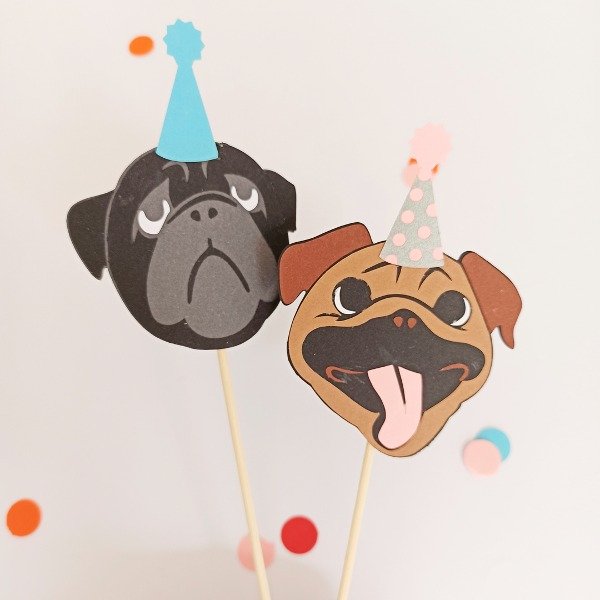 Producto - Set x 2 Toppers Perritos