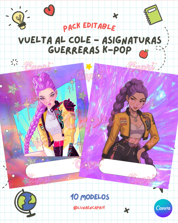 Producto - Asignaturas A3 Guerreras K-pop