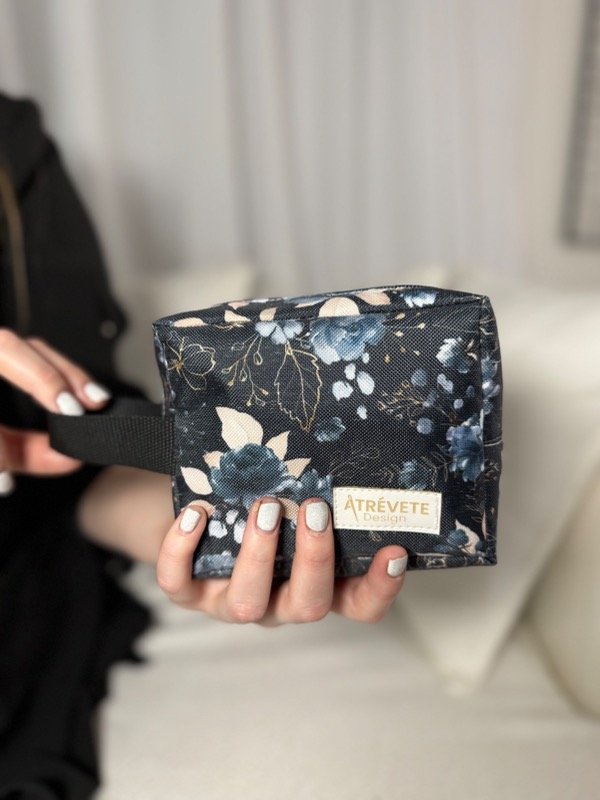 Producto - Mini cubic - Flor azul marino